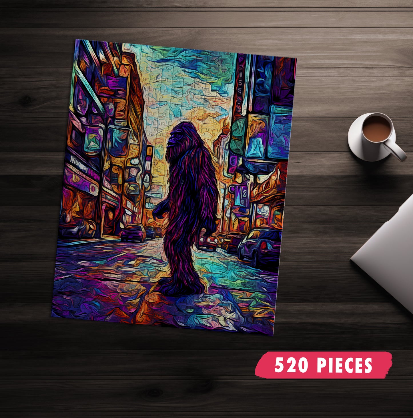 Trippy Bigfoot Jigsaw Puzzle