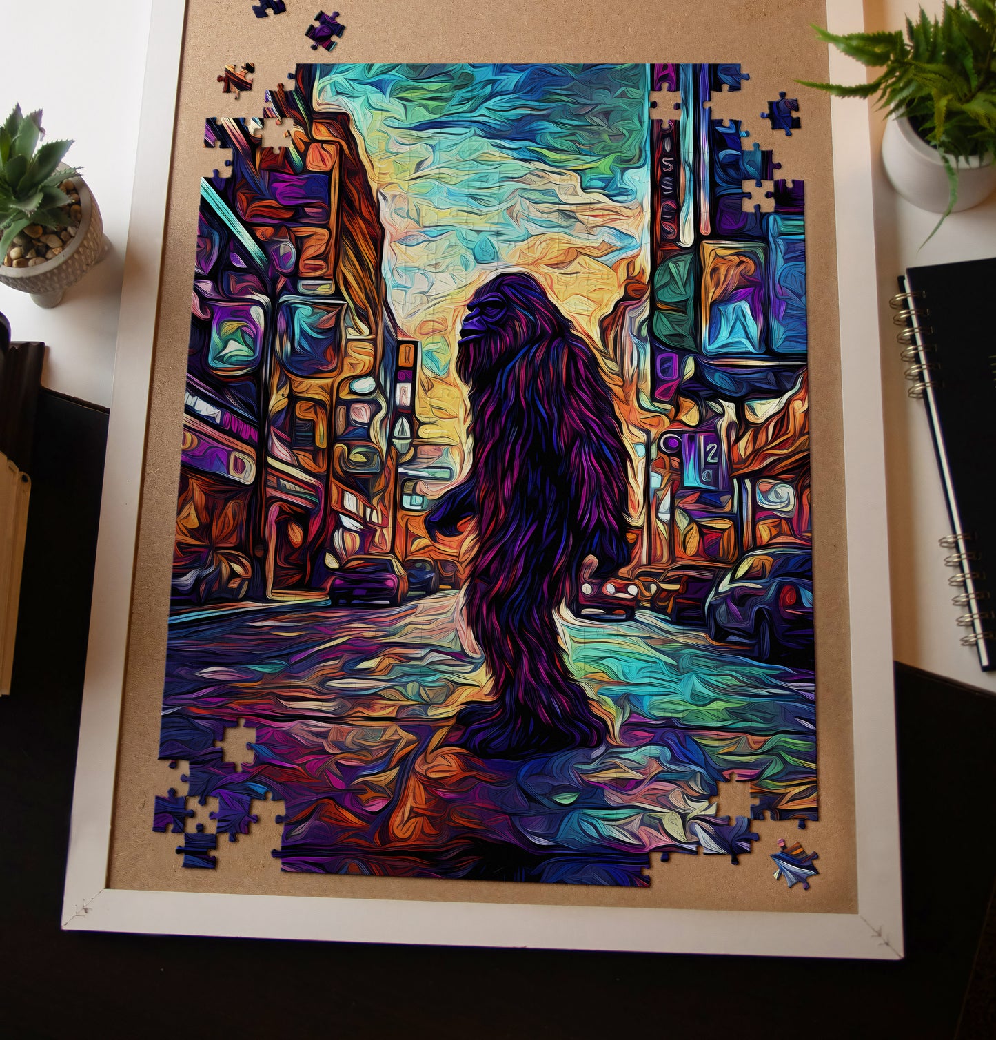 Trippy Bigfoot Jigsaw Puzzle