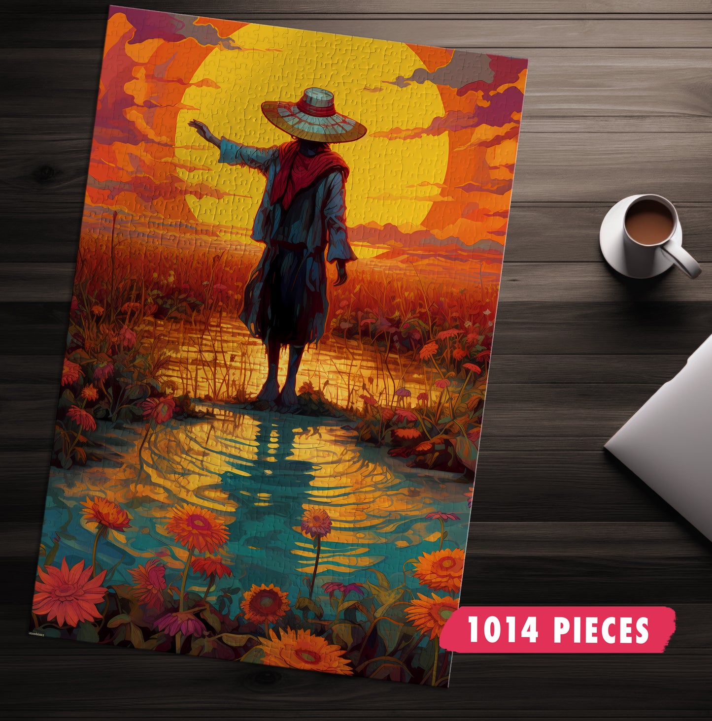 Sunset Scarecrow Jigsaw Puzzle