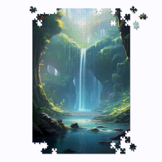 Hidden Waterfall Jigsaw Puzzle