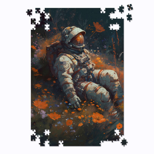 Interstellar Bed of Flowers Jigsaw Puzzle