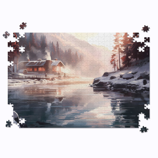 Serene Hot Springs Jigsaw Puzzle