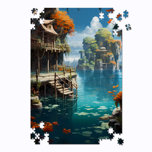 Tropical Island Retreat Jigsaw Puzzle