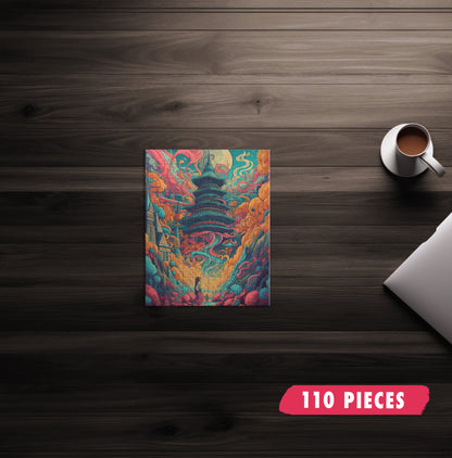 Psychedelic Temple Jigsaw Puzzle