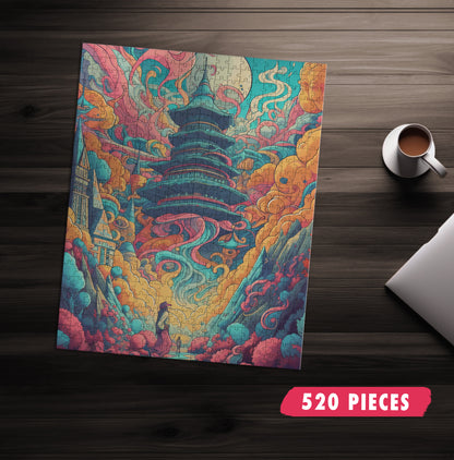 Psychedelic Temple Jigsaw Puzzle