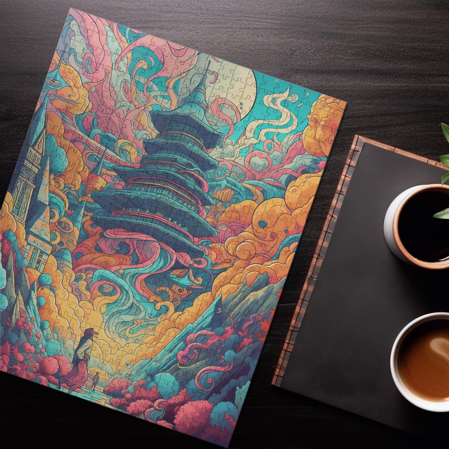 Psychedelic Temple Jigsaw Puzzle