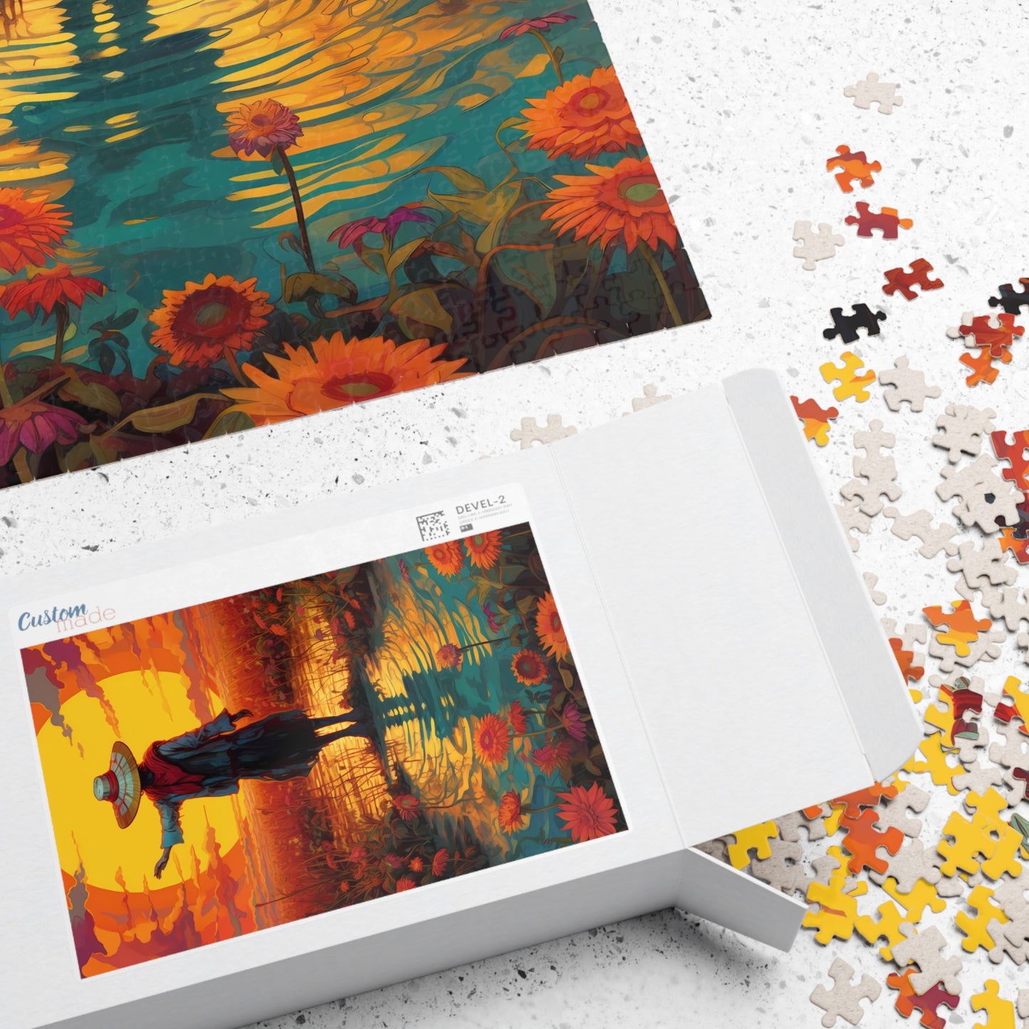 Sunset Scarecrow Jigsaw Puzzle